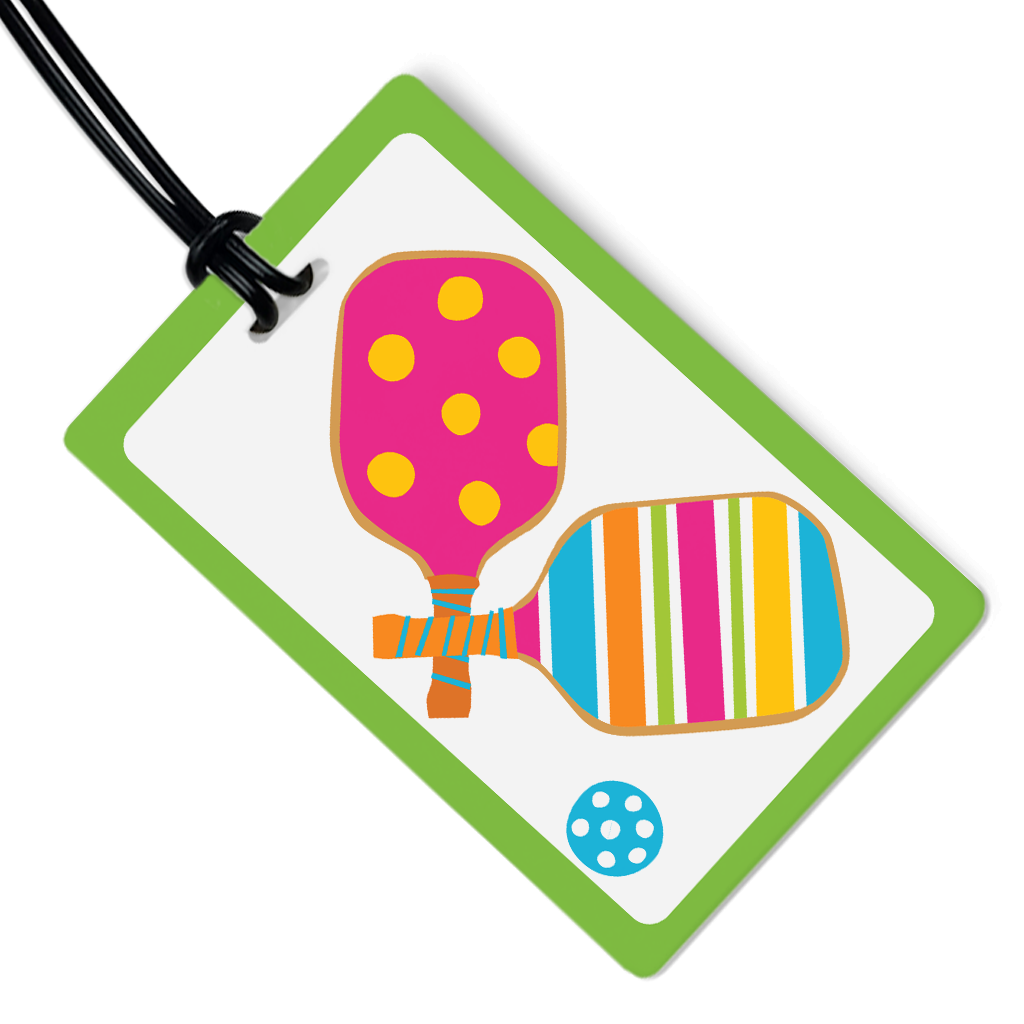 Preppy Pickleball Luggage Tag