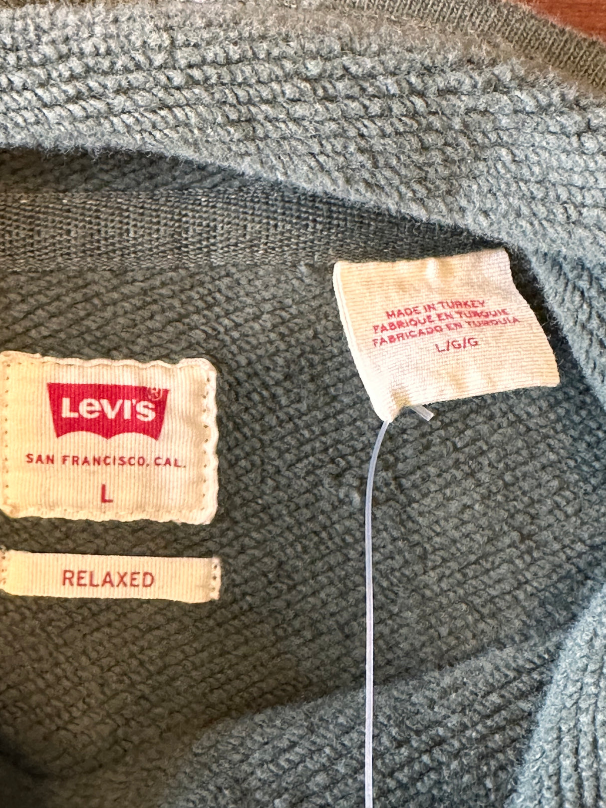 Levi's Relaxed Fit Cargo Utility Pocket Mock Neck Mens Size Large