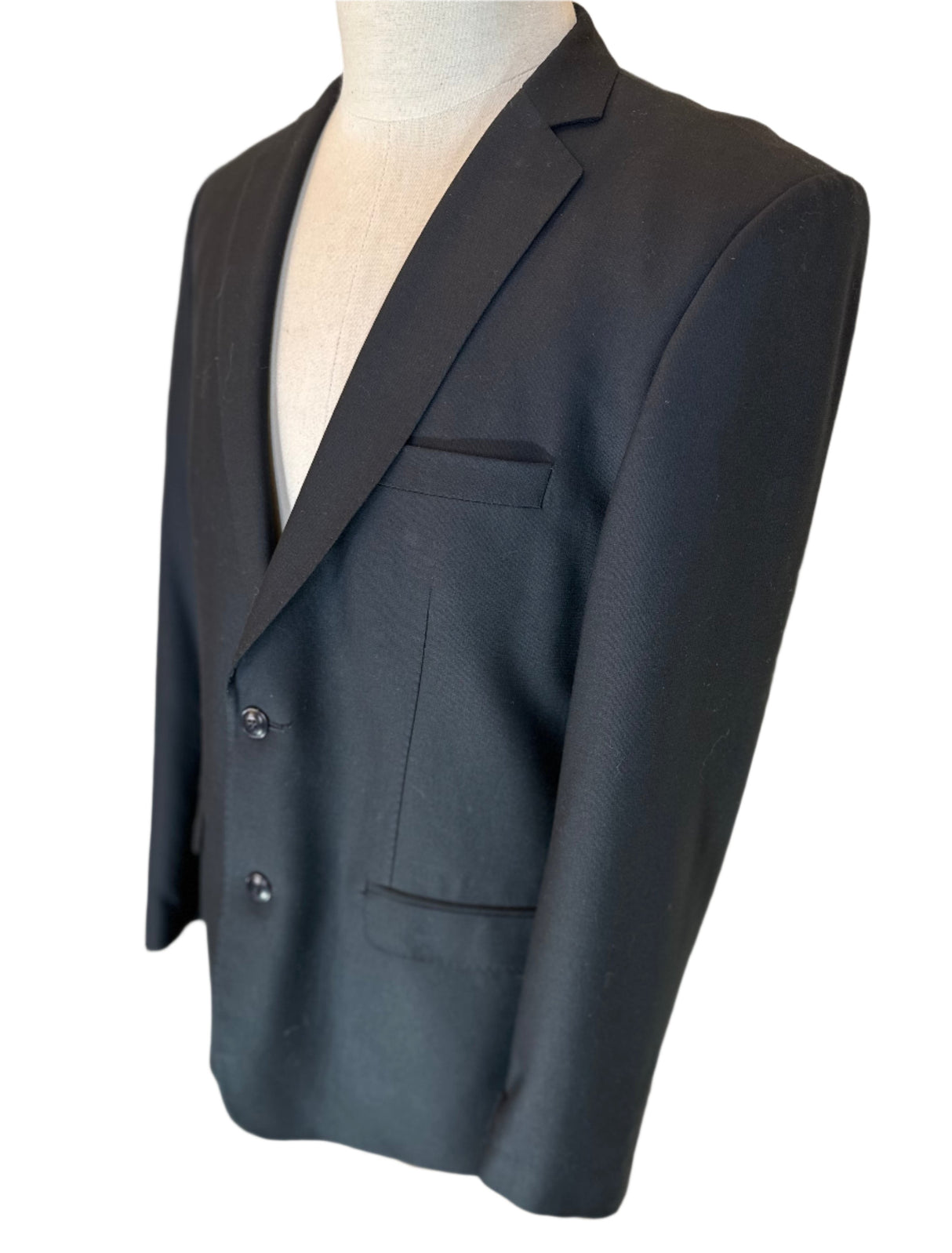 Zara Man Made In Morroco Black Blazer Size 44R