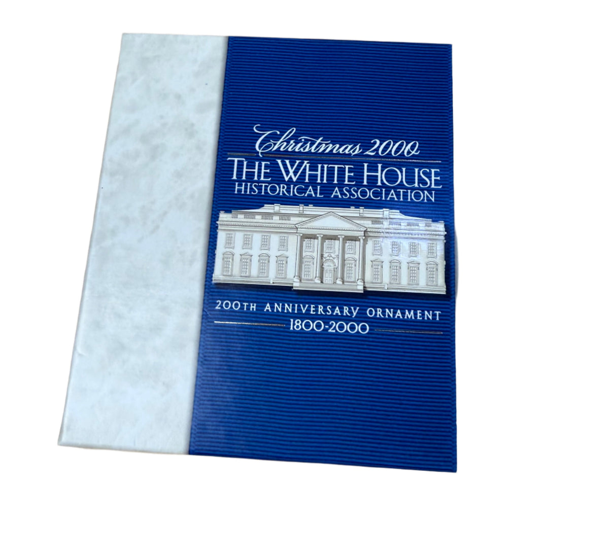 White House HIstorical Society 200th Anniversary Christmas Ornament Box & Paperwork*