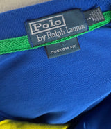 Polo Ralph Lauren Multi Color Block Big Pony Polo Shirt Size Large*