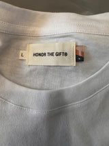 Honor The Gift Inner City White Womens PocketTee Size Large