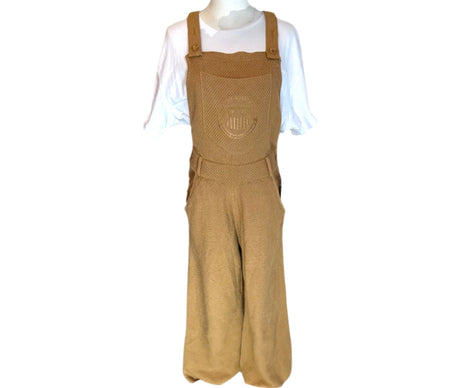 Honor The Gift Khaki Knit Womens Labor Overalls Size Small