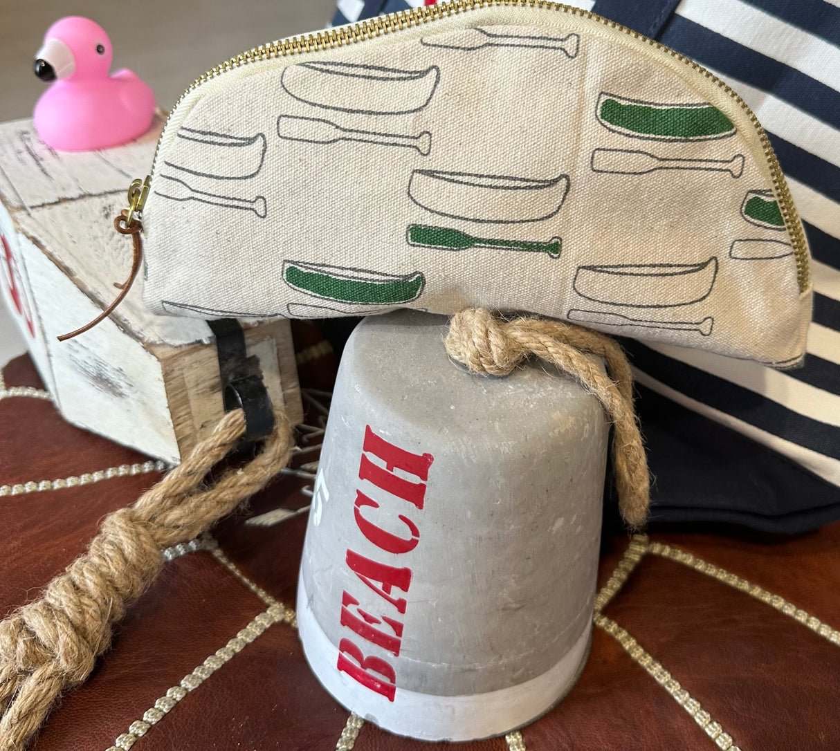 Canoe Canvas Cosmetic Pouch