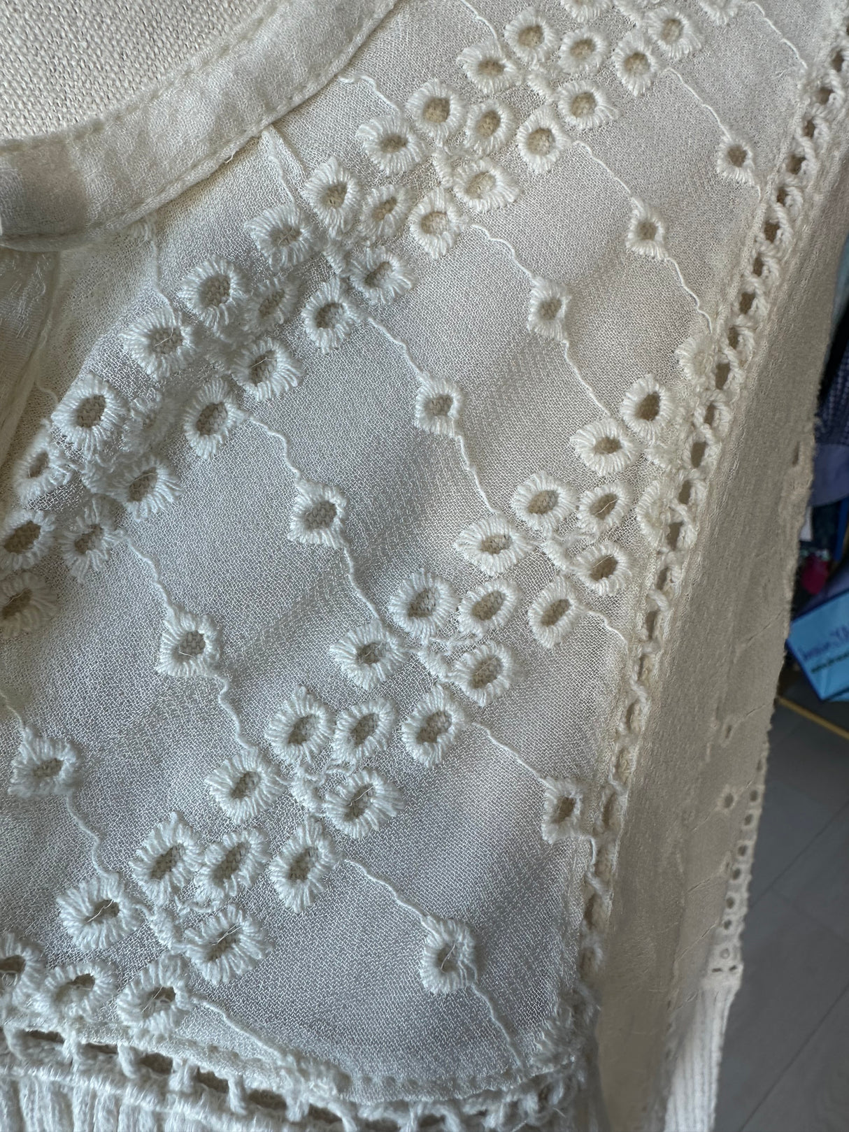 Lucky Brand Vintage Cream Crochet Tops*