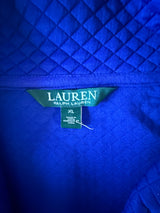 Lauren Ralph Lauren Blue Activewear Quilted Full Zip Preloved Vest XL*