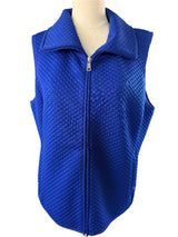 Lauren Ralph Lauren Blue Activewear Quilted Full Zip Preloved Vest XL*