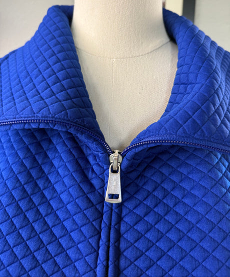 Lauren Ralph Lauren Blue Activewear Quilted Full Zip Preloved Vest XL*