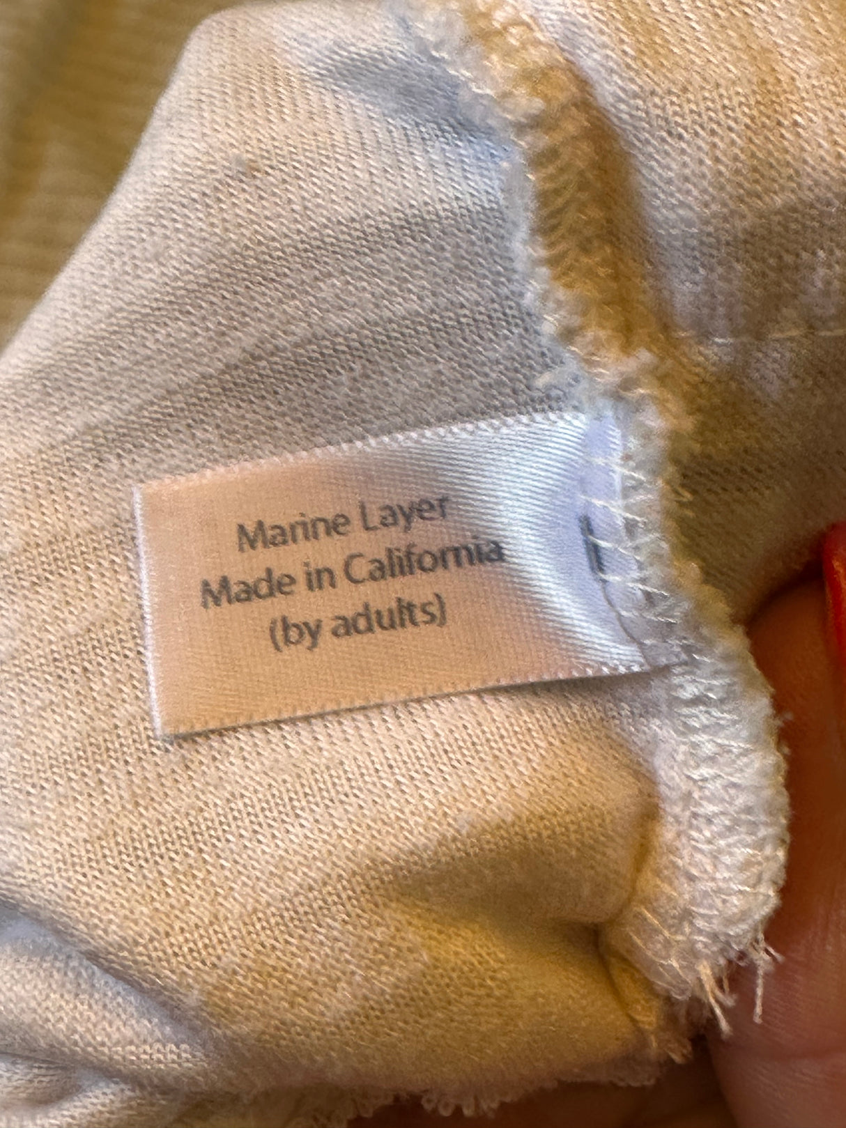 Marine Layer Neutral Terry Cloth Made In USA Preloved Romper Size Small*