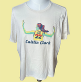 Caitlin Clark Ivory #22 Soft Cotton Tee Size XXL