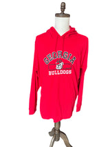 Champion Georgia State Bulldogs Mens Long Sleeve Hooded Red Tee 2XL