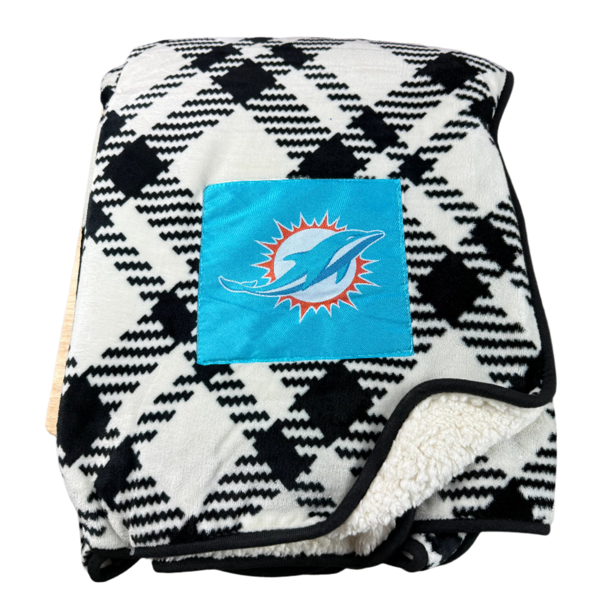 NFL Miami Dolphins Super Soft Sherpa Blanket 60x70