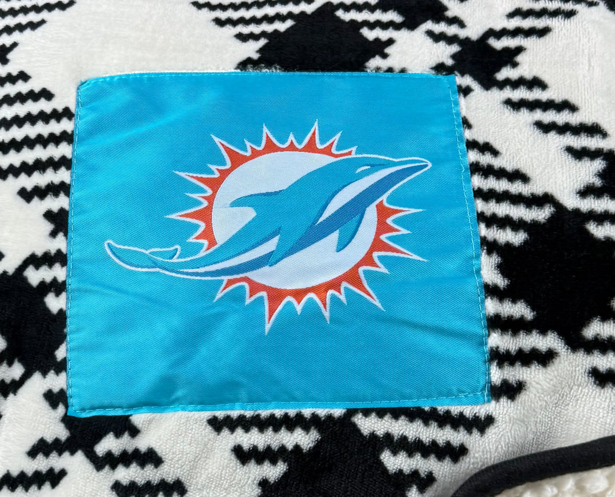 NFL Miami Dolphins Super Soft Sherpa Blanket 60x70