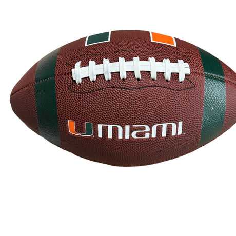 University of Miami Hurricanes NFL Logo Brands Regulation Size Football