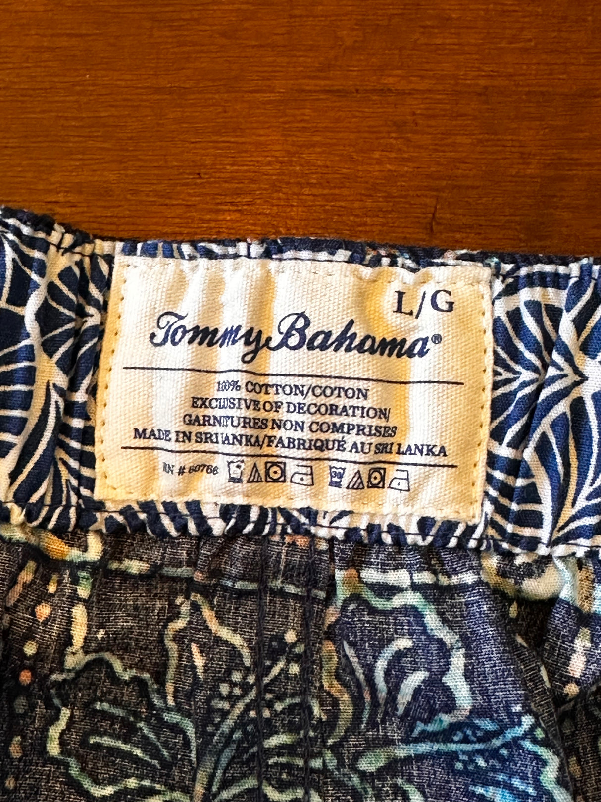 Tommy Bahama 100% Cotton Mens Sleepwear Lounge Shorts Large NEW