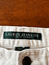 Lauren Jeans Co. Ivory Holiday Winter Cordoruy's Size 10