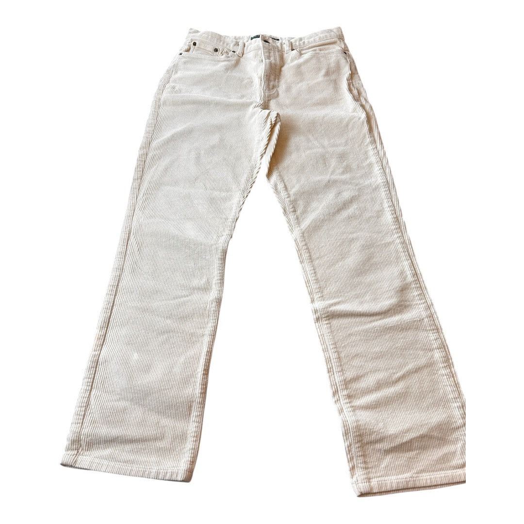 Lauren Jeans Co. Ivory Holiday Winter Cordoruy's Size 10