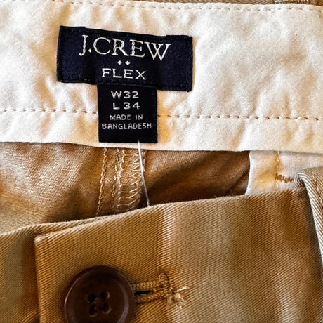 J.Crew Flex Fit Skinny Mens Chino Pants Size 32"x 34" NEW