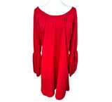 Standards & Practices Christmas Holiday Red Bell Sleeve Dress 3X