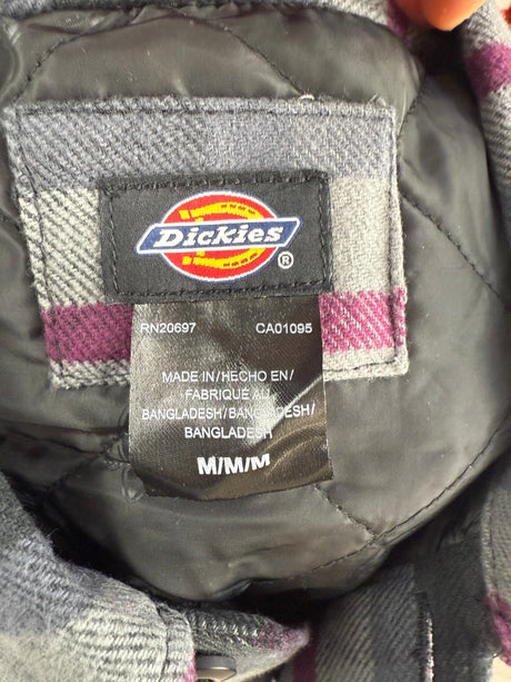Dickies Moulton Quilted Lined Flannel Workwear Shacket Mens Medium New