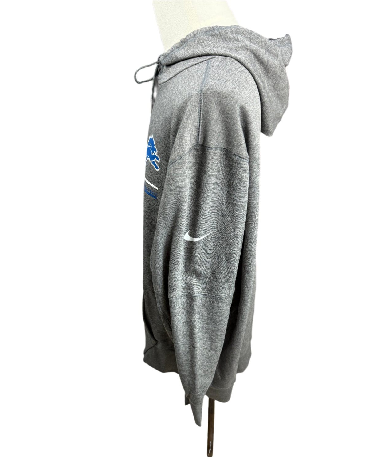 Nike Therma Fit NFL Detroit Lions Grey Hoodie Mens Size 3XL New