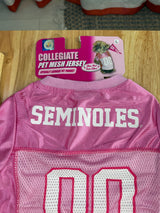 Pets First Collegiate University of Florida Seminoles Pink Pet Dog Jersey Large New