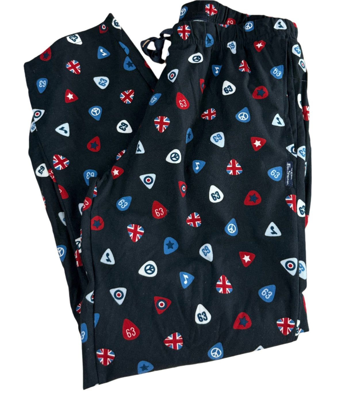 Ben Sherman Nautical Lounge Sleepwear Fleece Mens Pants New