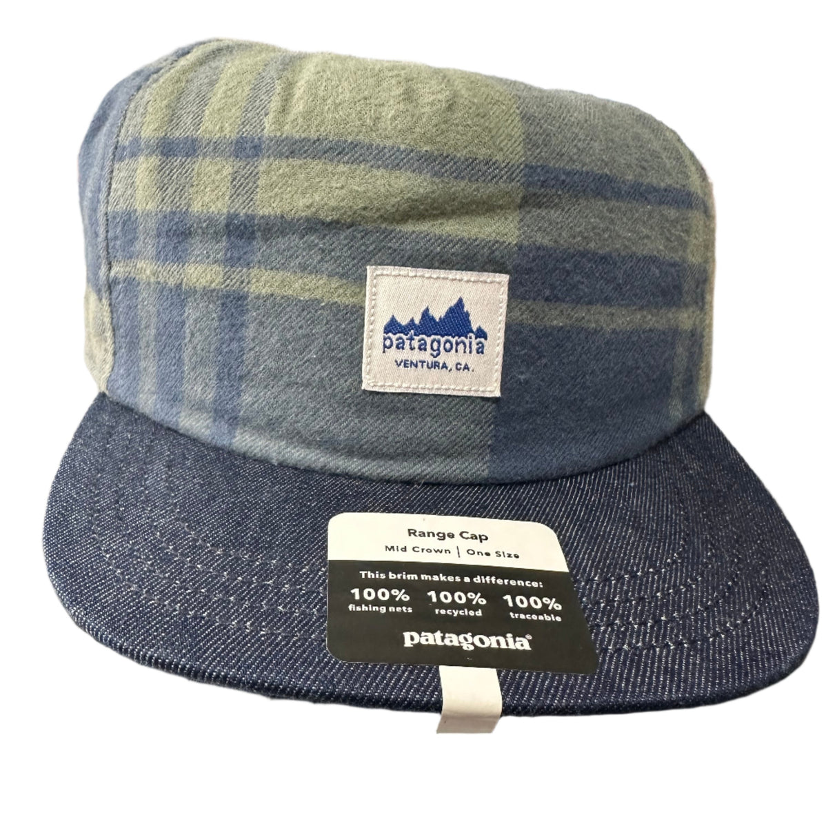 Patagonia Mid Crown Range Cap Flannel Adjustable