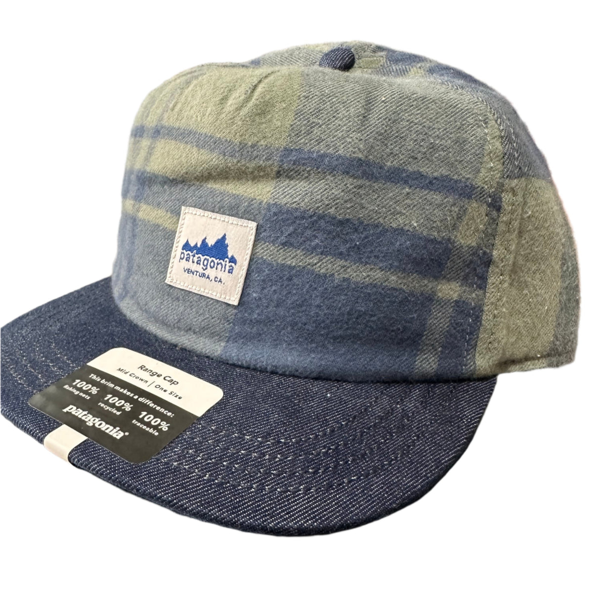 Patagonia Mid Crown Range Cap Flannel Adjustable