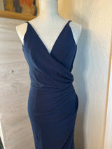 Dress the Population Jordan Navy Side Slit Evening Dress Size 2