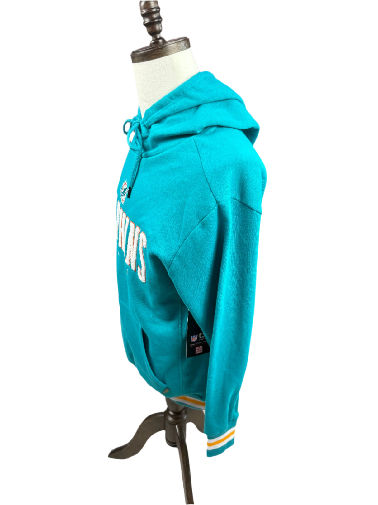 Ultra NFL Miami Dolphins Embroidered Varsity Hoodie Size Small New