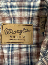 Wrangler Retro Plaid Western Pearl Snap Youth Shirt XXS New