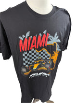 McLaren Miami Formula 1 Team Mens Black Cotton Tee Xlarge New