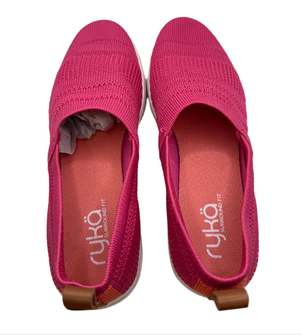 Ryka Hera Surround Fit Pink Knit Womens Slip On Size 7M New