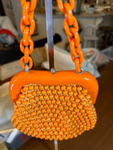 Handmade in Italy Orange Creamsicle Vintage Purse*