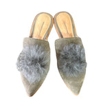 Madewell Floor Sample Grey Suede Mules Size 7