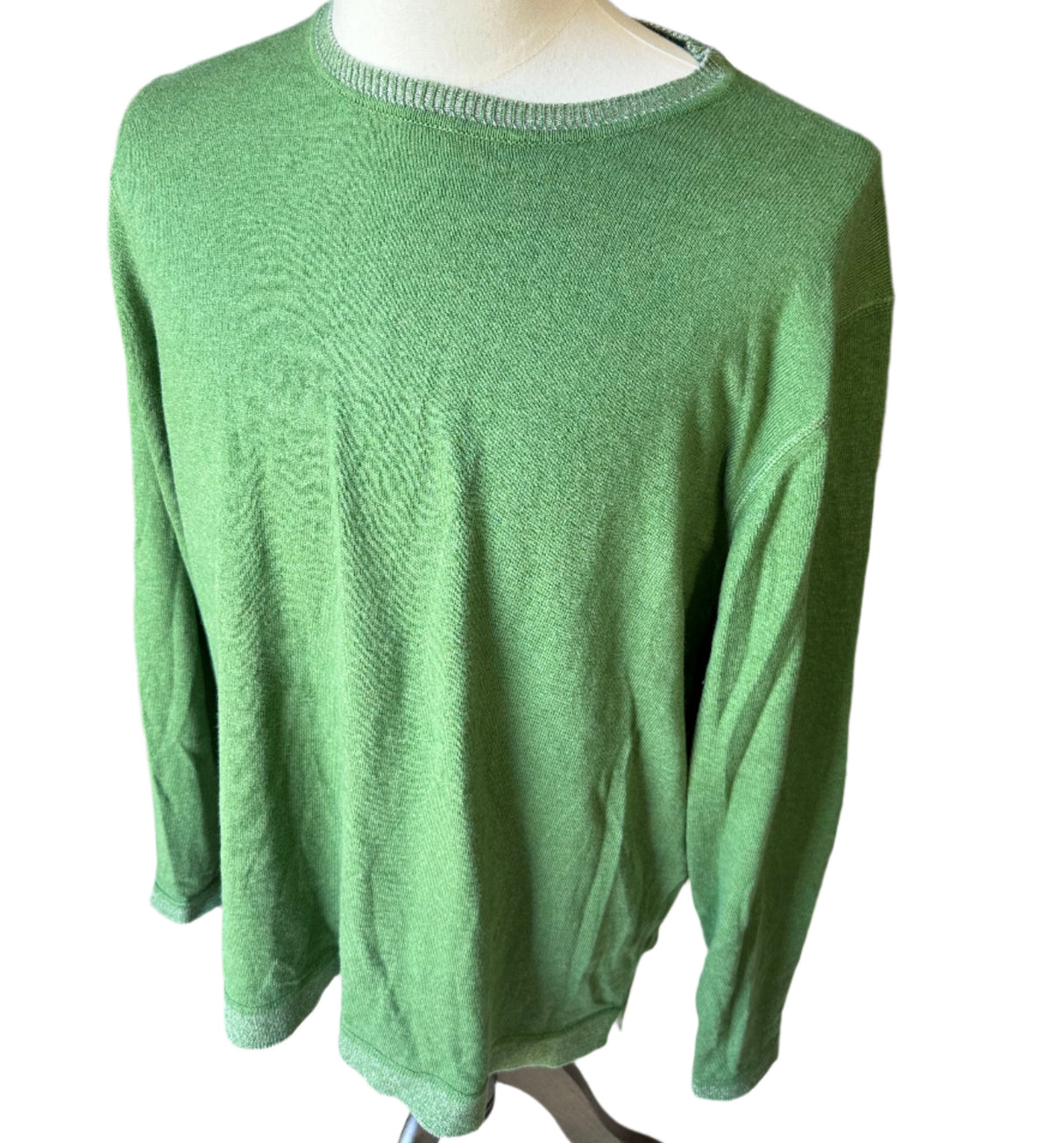 Tommy Bahama Palm Green Mens Preloved Crewneck Sweater Size XL*