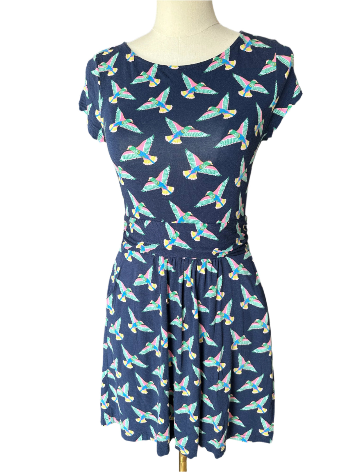 Boden Amelie Butterfly Petite Vintage Jersey Dress Size 6P*