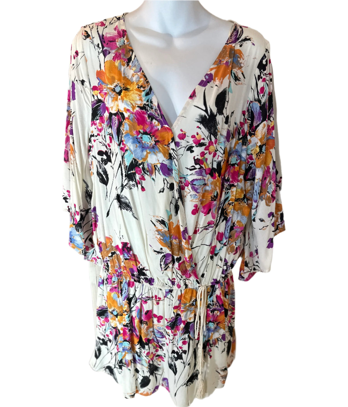 Umgee USA Floral Romper Size XLarge