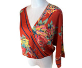 Flying Tomato Womens Floral Vintage Blouse Size Small*