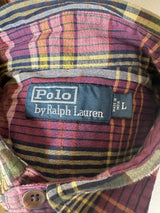 Polo by Ralph Lauren Military Trail Mens Long Sleeve Plaid Shirt Size Large