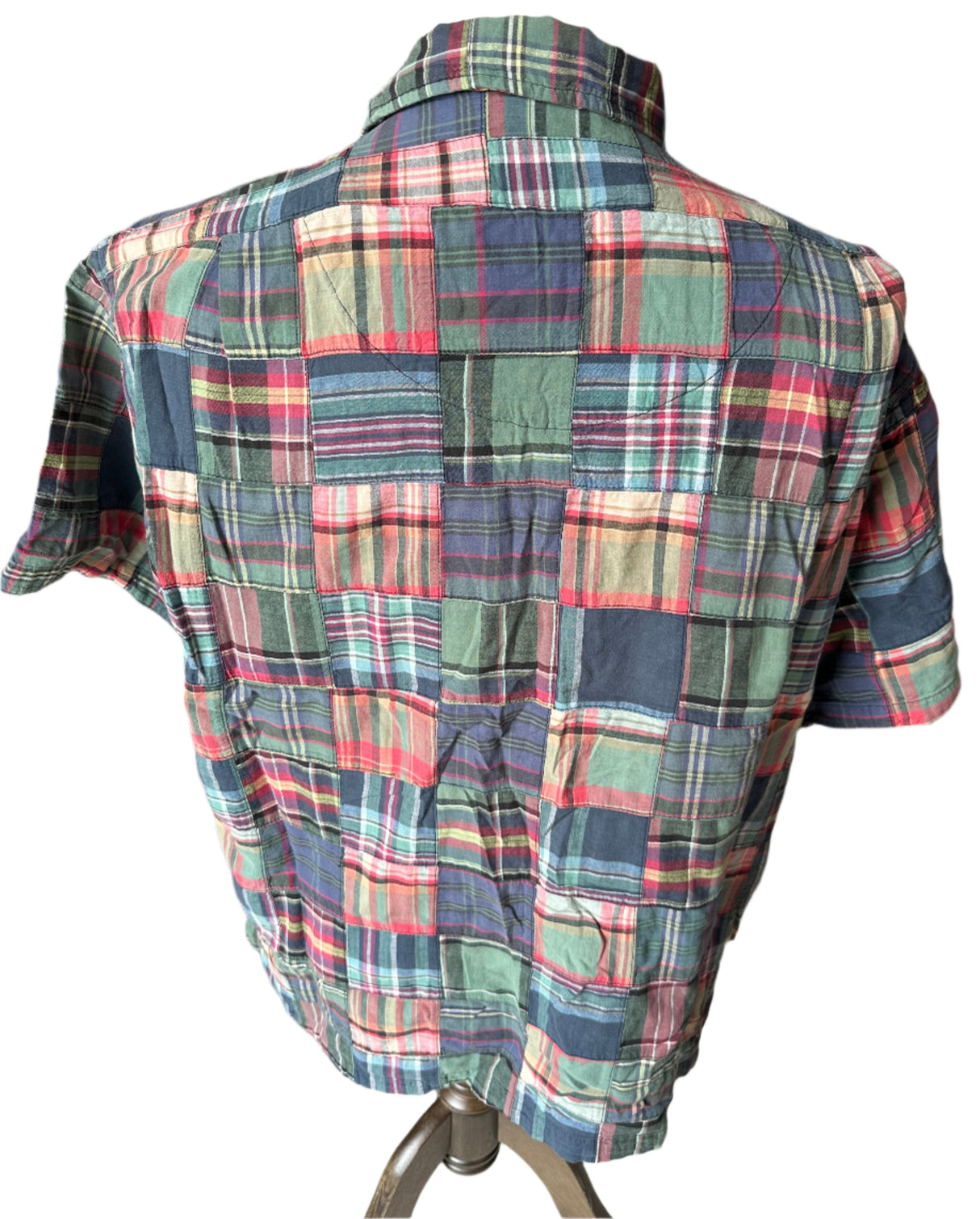 Polo by Ralph Lauren Clarence 100% Cotton Vintage Madras Shirt Size Large*