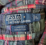 Polo by Ralph Lauren Clarence 100% Cotton Vintage Madras Shirt Size Large*