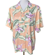 Tommy Bahama 100% Silk Womens Tropical Hawaiian Preloved Vintage Medium*