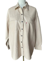 Levi's The Western Shirt Snap Buttons Womens Shacket Size Large