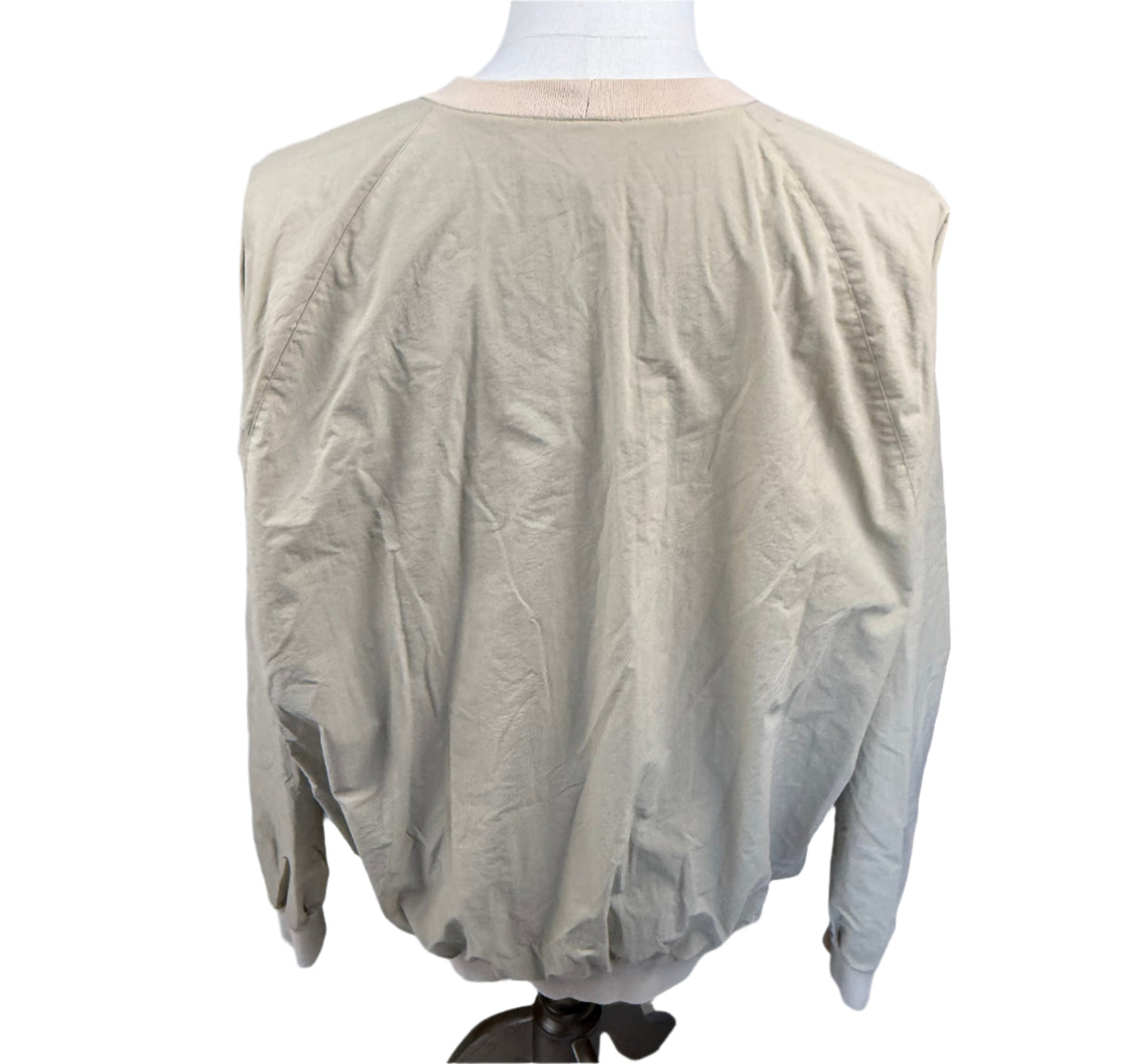 Polo Ralph Lauren Tan Vintage 90's V Neck Golf Windbreaker Mens Medium*