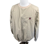 Polo Ralph Lauren Tan Vintage 90's V Neck Golf Windbreaker Mens Medium*