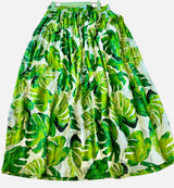 Gypsie Blu Womens Banana Leaf Pattern Lined Skirt