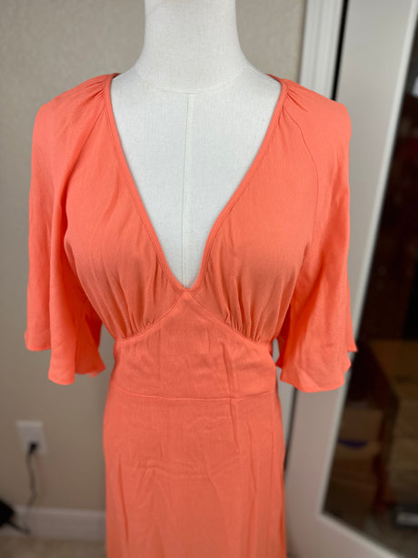 bobiBlack Coral Formal Evening Womens Maxi Dress Size Medium New