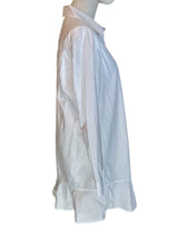 Draper James Womens Preloved White Ruffle Shirt Dress Size 6*